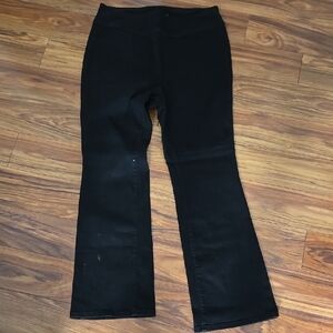 Diane Gilman Black Flared Pants